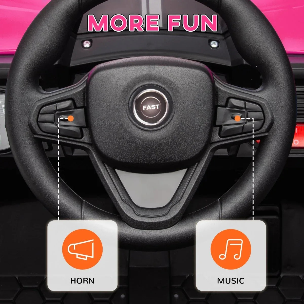 12V Dual-Motor Kids Ride-On Electric Car With Remote - Omega Lifestyles