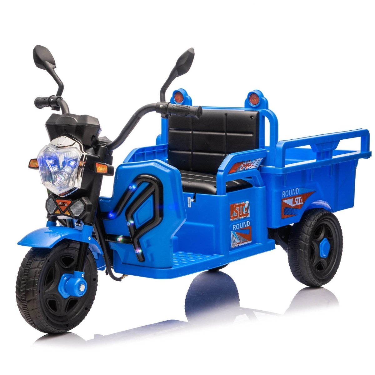 12V Kids Electric 3 - Wheel Cargo Truck With LED Lights - Veluna - Omega Lifestyles