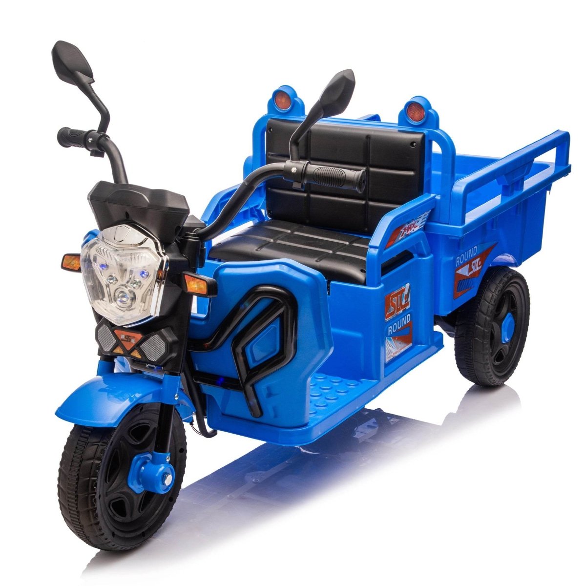 12V Kids Electric 3 - Wheel Cargo Truck With LED Lights - Veluna - Omega Lifestyles
