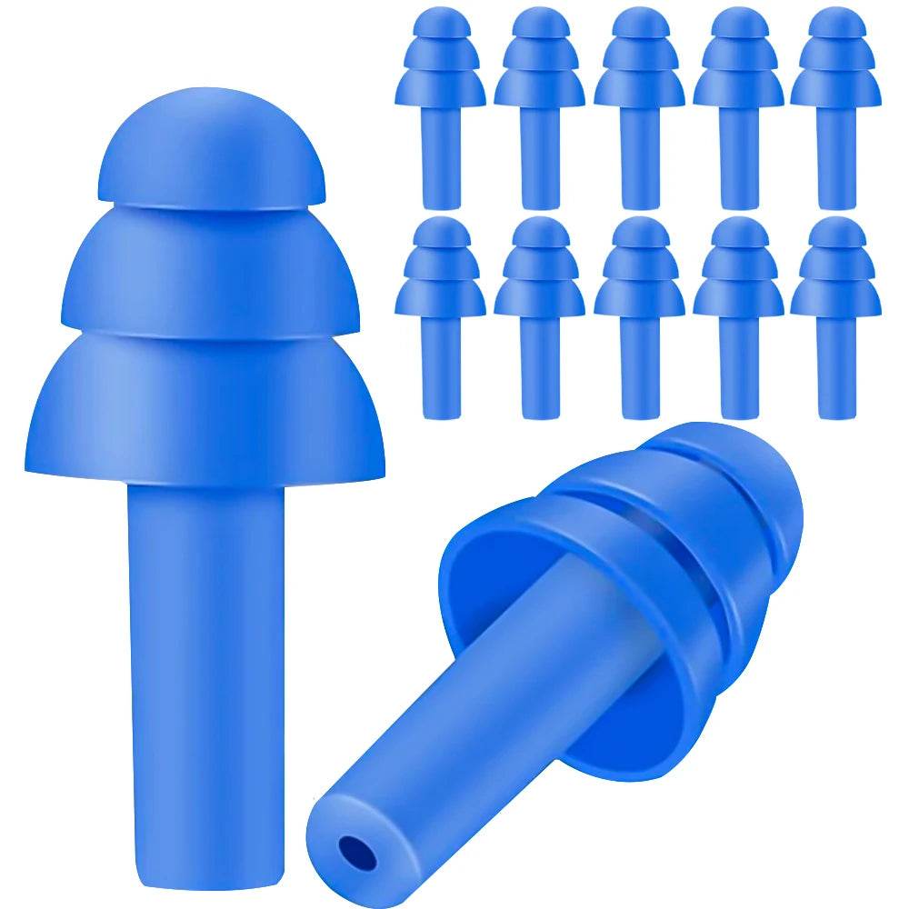 20 Pair Reusable Silicone Noise Cancelling Earplugs - Sleep Galleria