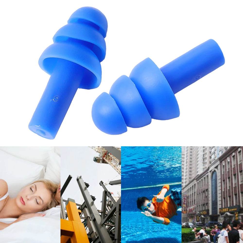 20 Pair Reusable Silicone Noise Cancelling Earplugs - Sleep Galleria