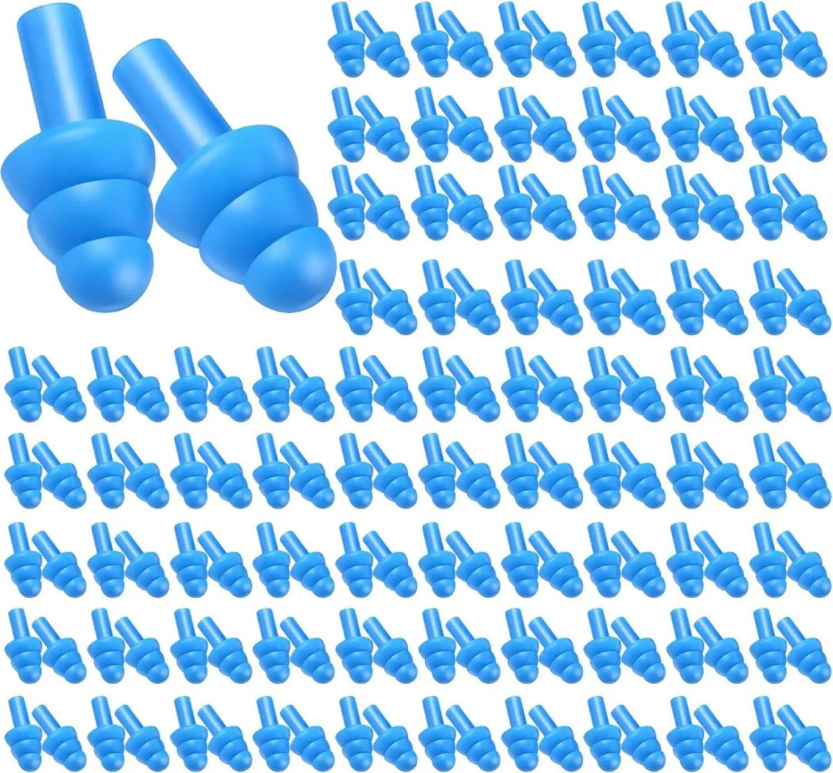 20 Pair Reusable Silicone Noise Cancelling Earplugs - Sleep Galleria