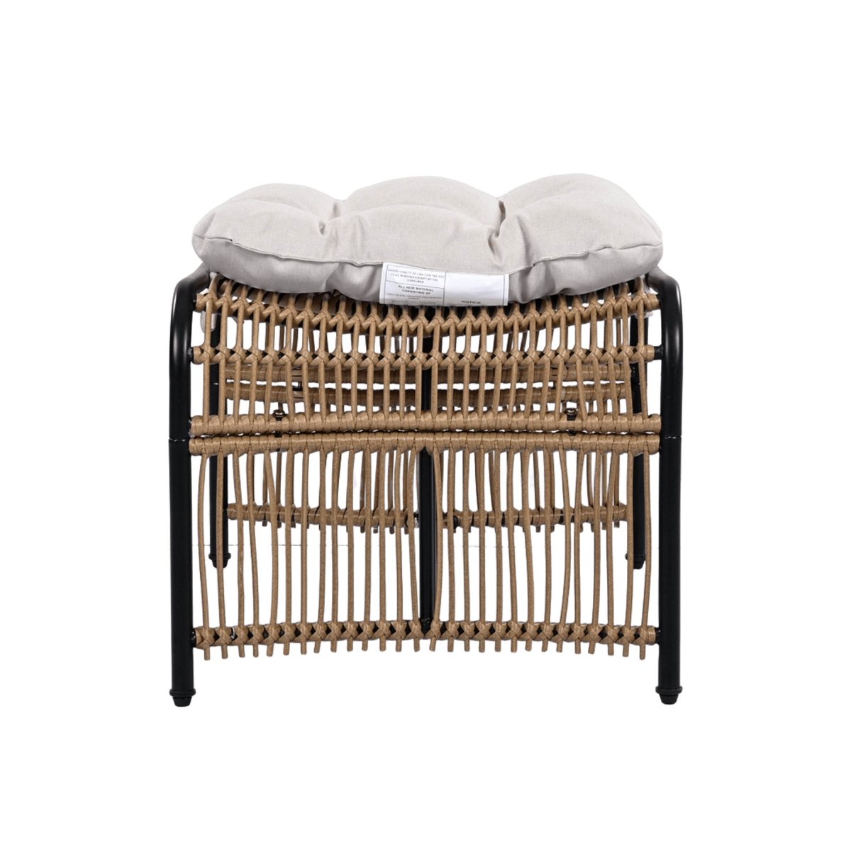 3-Piece Wicker Outdoor Patio Furniture Set With Cushions - Sleep Galleria