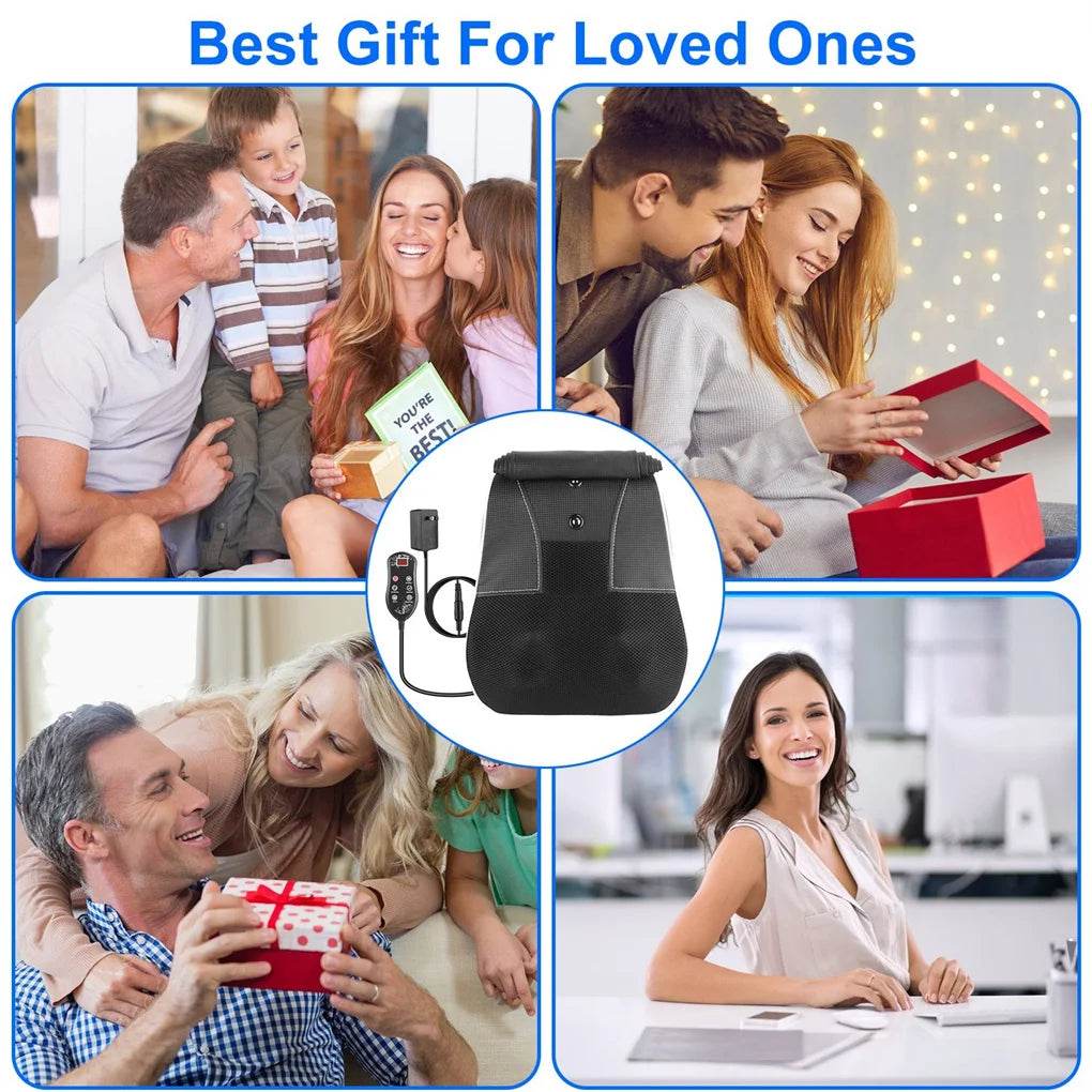 3D Heated Back Massager With Kneading Massage - Sleep Galleria