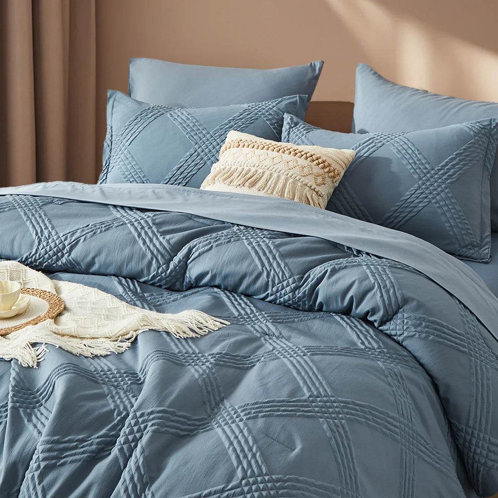 7-Piece Extra Soft Quilted Polyester Bedding Set - Sleep Galleria