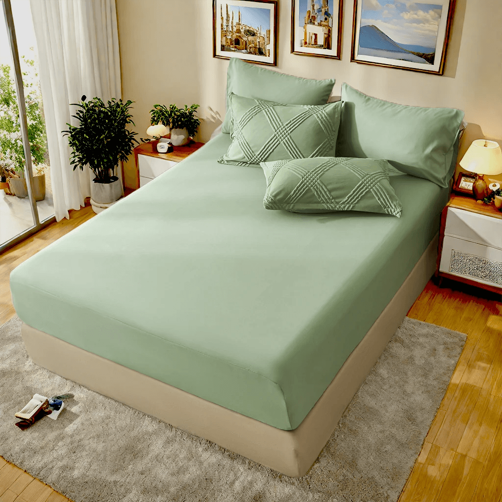 7-Piece Extra Soft Quilted Polyester Bedding Set - Sleep Galleria