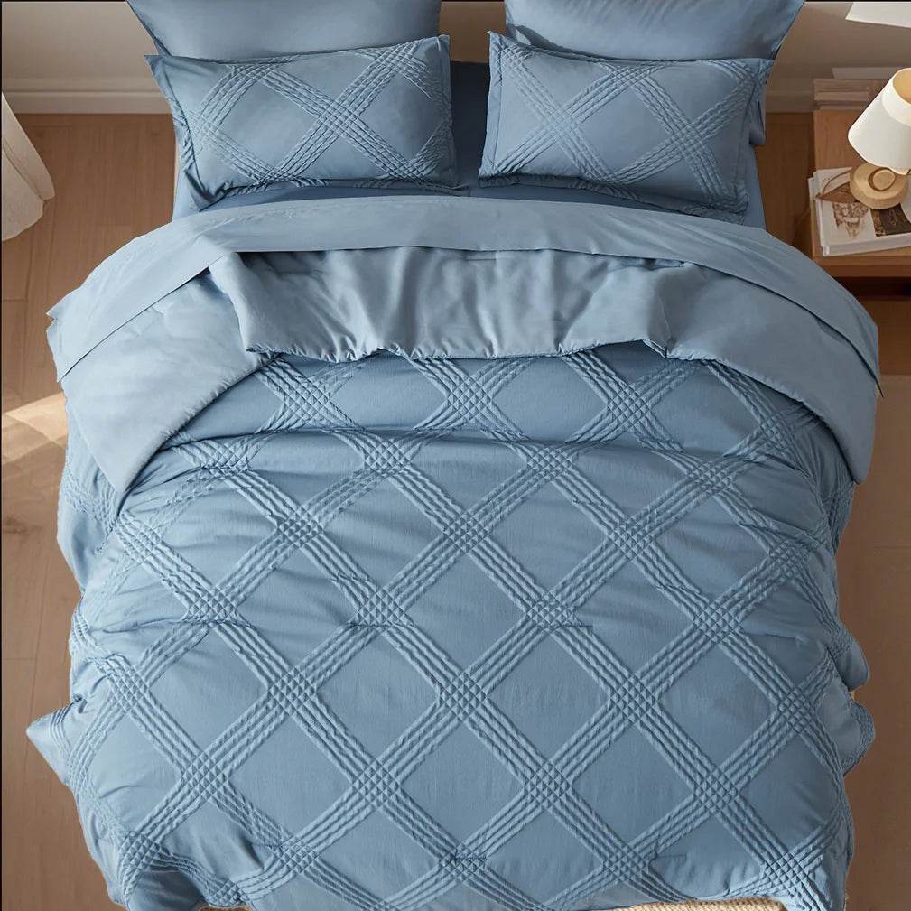 7-Piece Extra Soft Quilted Polyester Bedding Set - Sleep Galleria