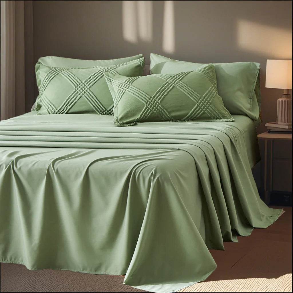 7-Piece Extra Soft Quilted Polyester Bedding Set - Sleep Galleria