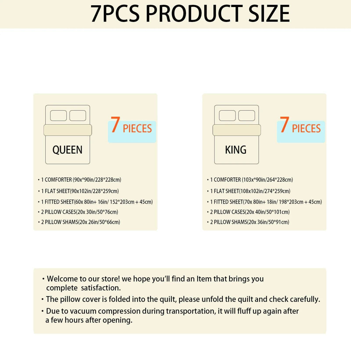 7-Piece Extra Soft Quilted Polyester Bedding Set - Sleep Galleria