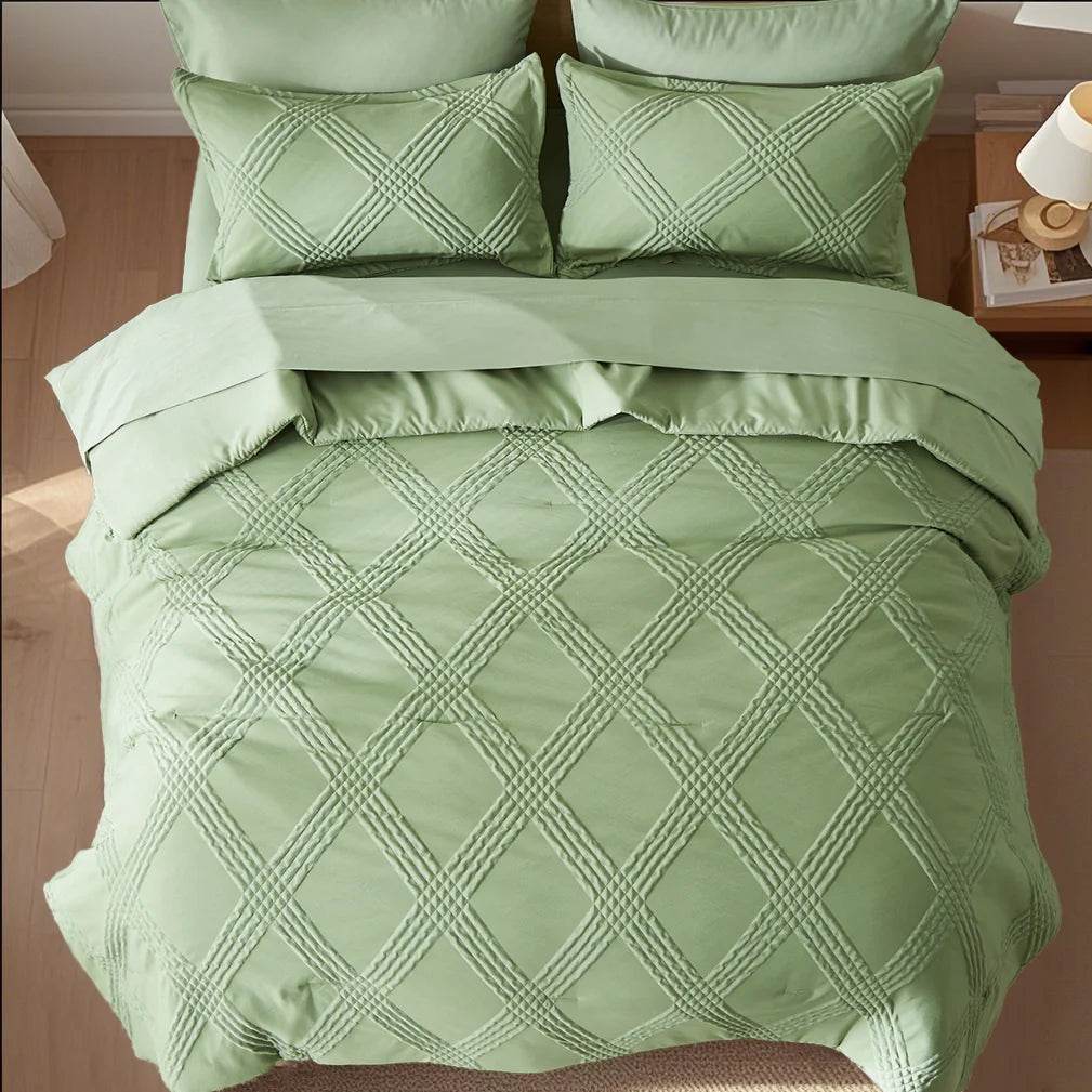 7-Piece Extra Soft Quilted Polyester Bedding Set - Sleep Galleria