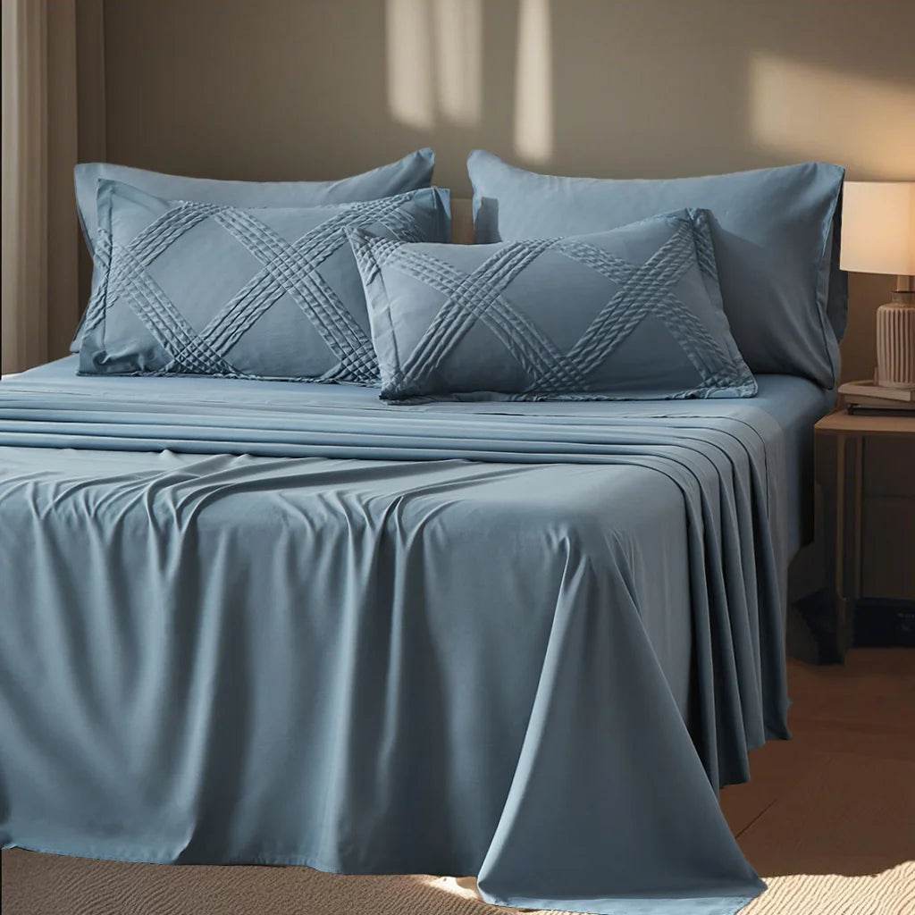7-Piece Extra Soft Quilted Polyester Bedding Set - Sleep Galleria