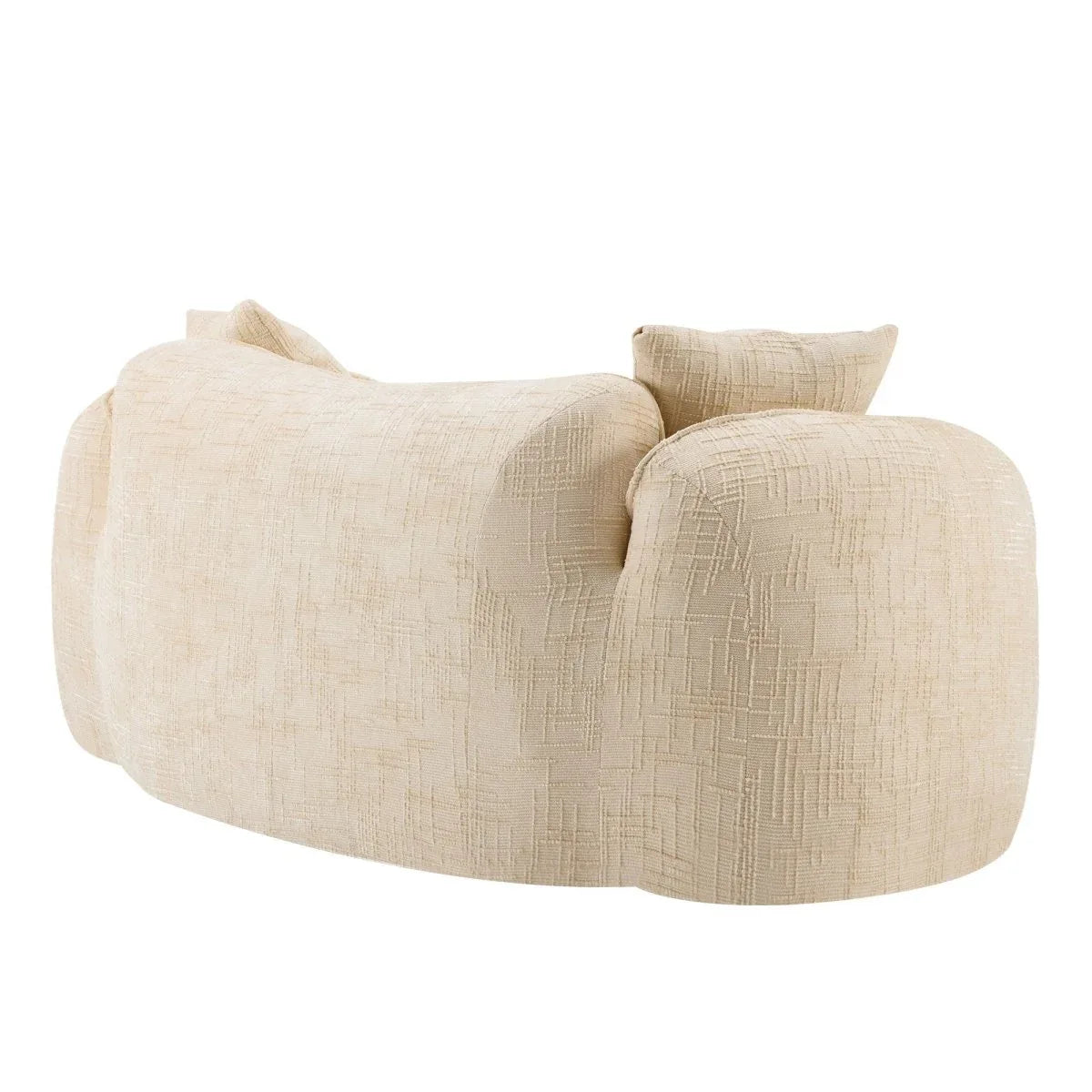 Beige Chenille Fabric Two-Seater Foam Spring Sofa - Omega Lifestyles