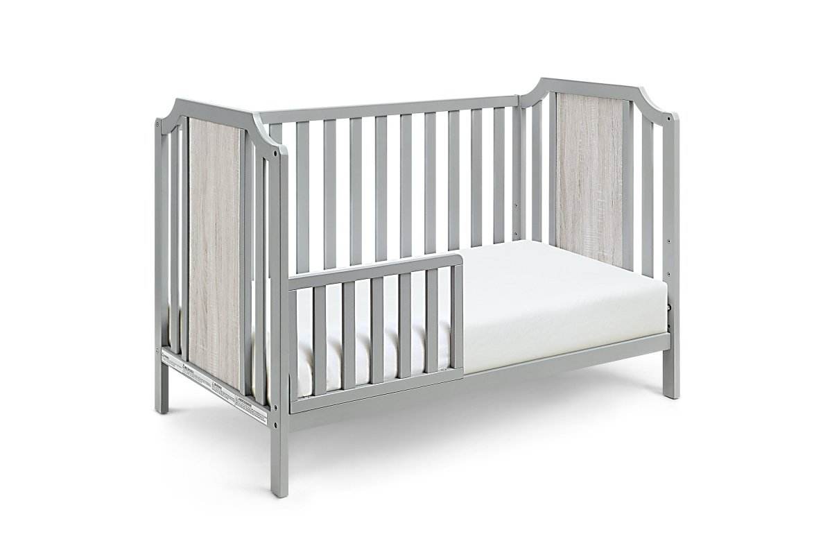Convertible 3-in-1 Wood Dual-Tone Baby Crib - Sleep Galleria