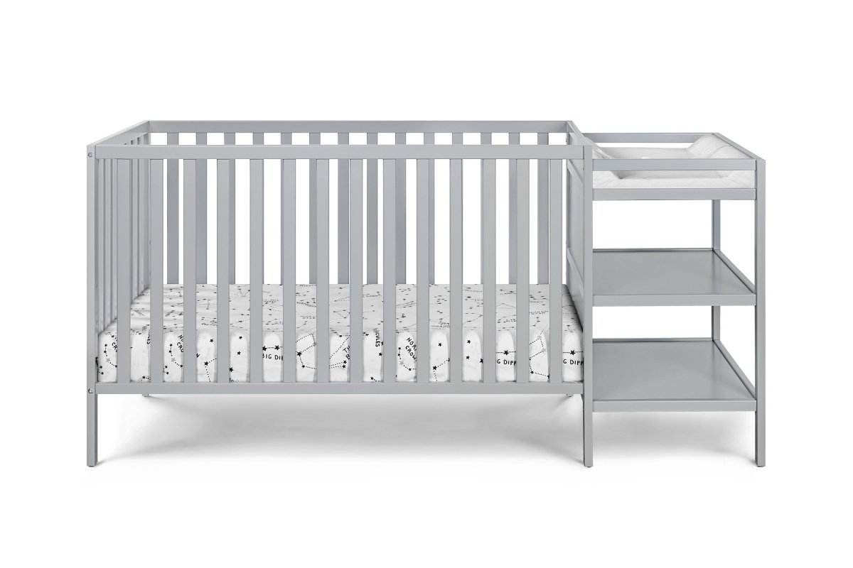 Convertible Solid Wood 3-in-1 Crib And Changer Combo - Sleep Galleria