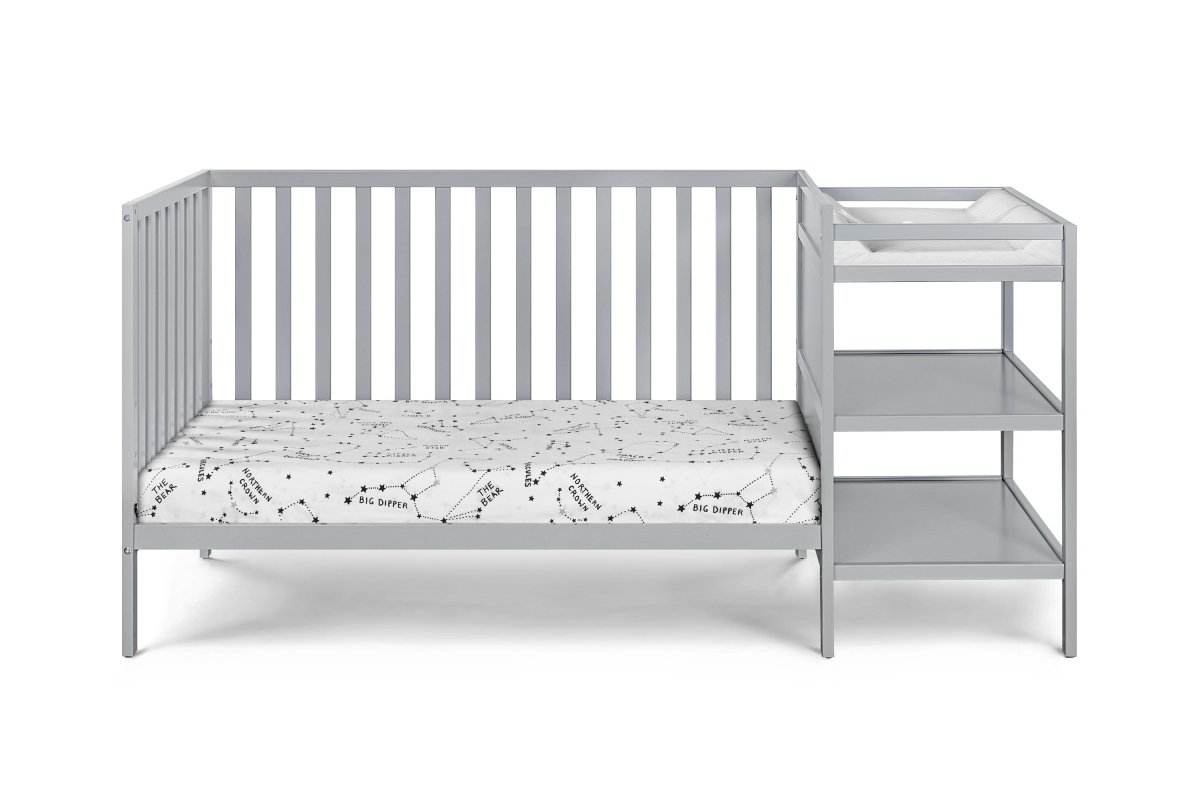 Convertible Solid Wood 3-in-1 Crib And Changer Combo - Sleep Galleria
