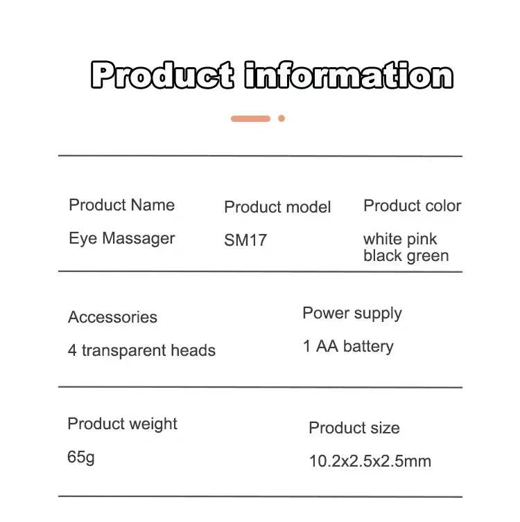 Electric Eye Massager For Dark Circles And Puffiness - Sleep Galleria