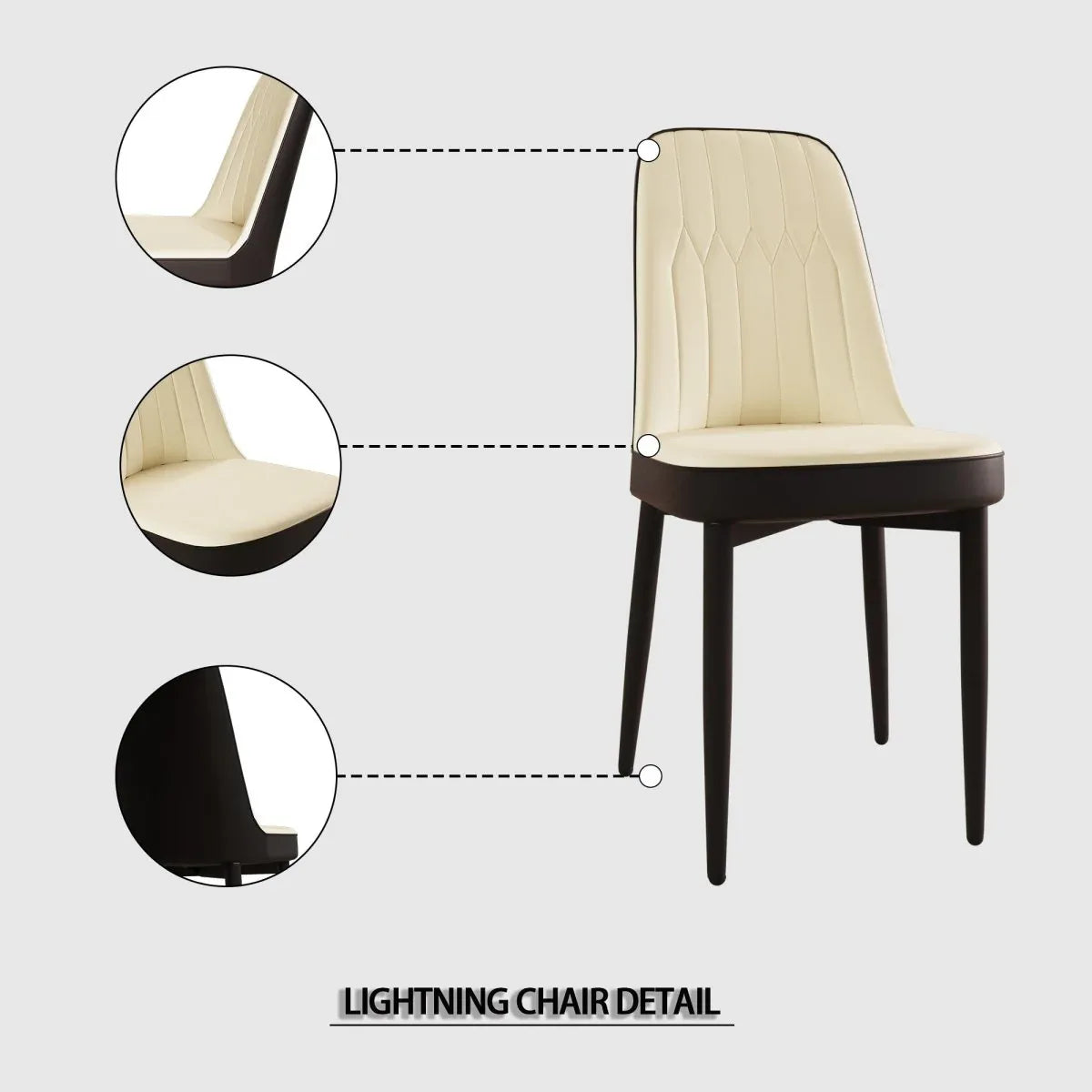 Expandable MDF Dining Table And PU Cushioned Chair Set - Omega Lifestyles