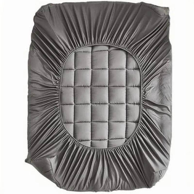 Extra Thick Polyester Mattress Topper With Elastic Pocket - Omega Lifestyles