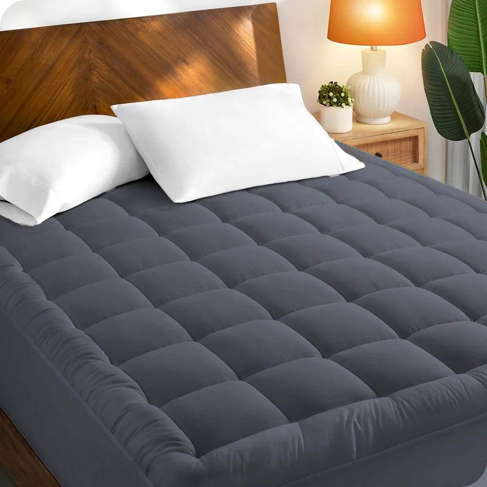Extra Thick Polyester Mattress Topper With Elastic Pocket - Sleep Galleria