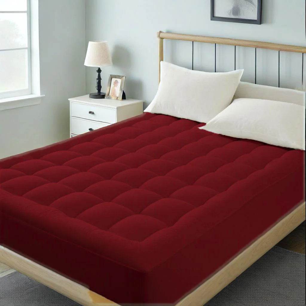 Extra Thick Polyester Mattress Topper With Elastic Pocket - Sleep Galleria