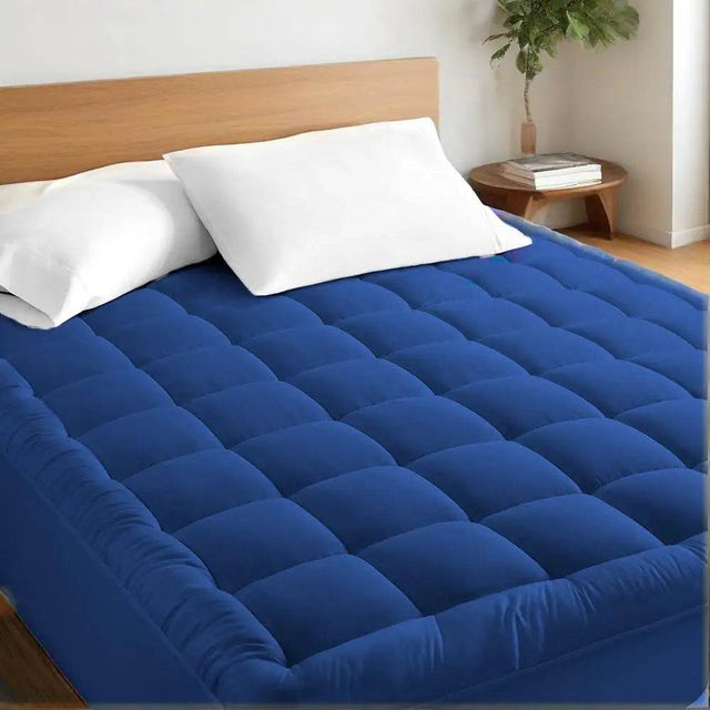 Extra Thick Polyester Mattress Topper With Elastic Pocket - Omega Lifestyles
