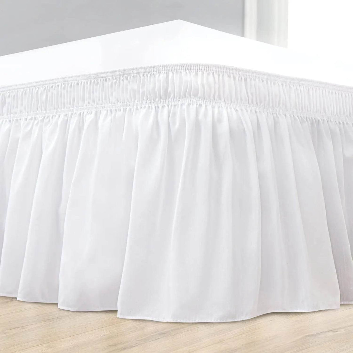 Fade-Resistant Microfiber Polyester Bed Skirt With Elastic - Sleep Galleria