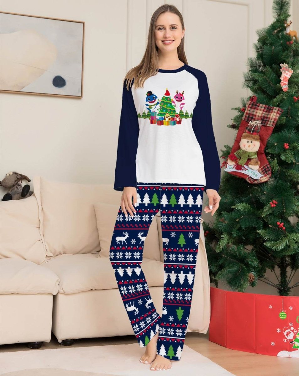 Family Matching Cotton Long Sleeve Pajamas - Sleep Galleria