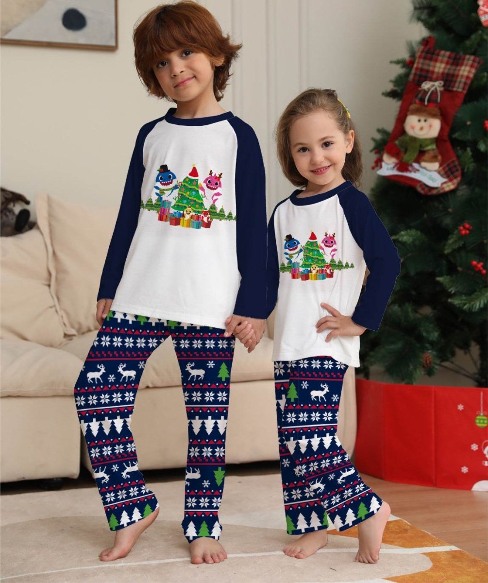 Family Matching Cotton Long Sleeve Pajamas - Sleep Galleria
