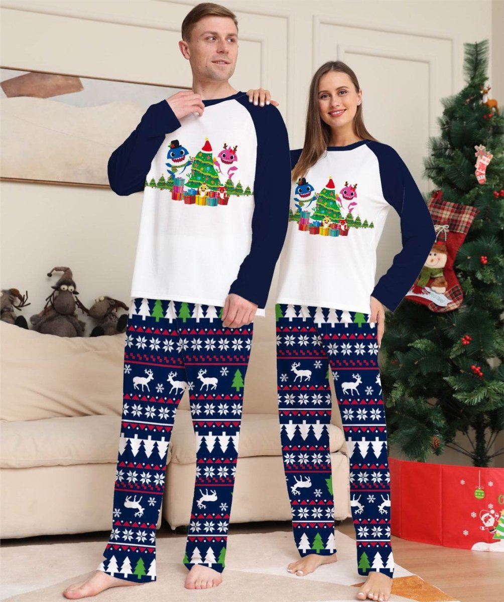 Family Matching Cotton Long Sleeve Pajamas - Sleep Galleria