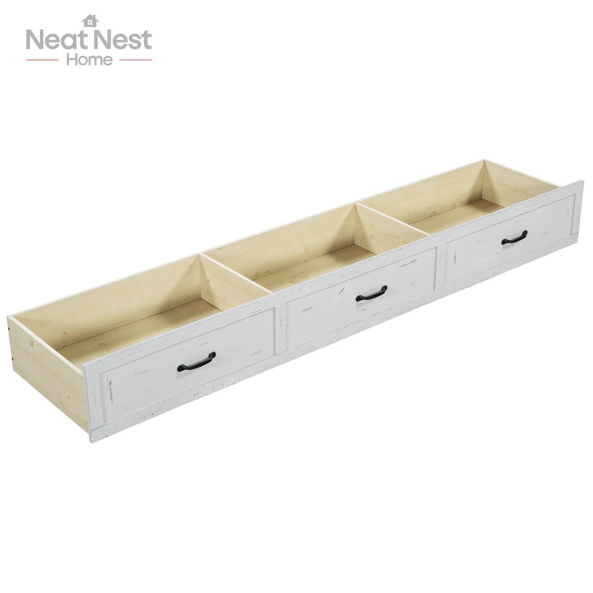 Farmhouse Wooden Panel Poster Bed Frame With Storage Drawers - Omega Lifestyles