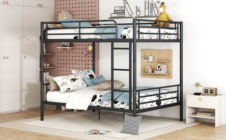 Full Over Full Iron Contemporary Metal Bunk Bed - Sleep Galleria