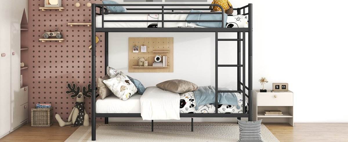 Full Over Full Iron Contemporary Metal Bunk Bed - Sleep Galleria