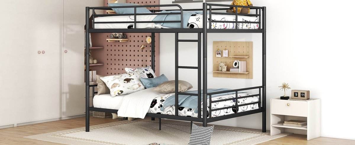 Full Over Full Iron Contemporary Metal Bunk Bed - Sleep Galleria