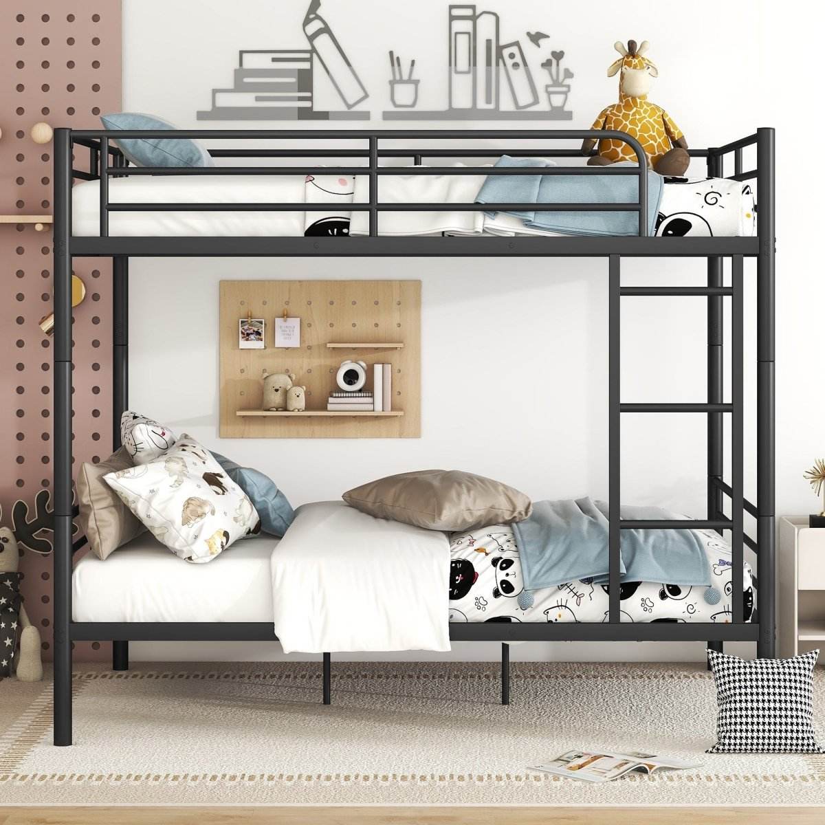 Full Over Full Iron Contemporary Metal Bunk Bed - Sleep Galleria