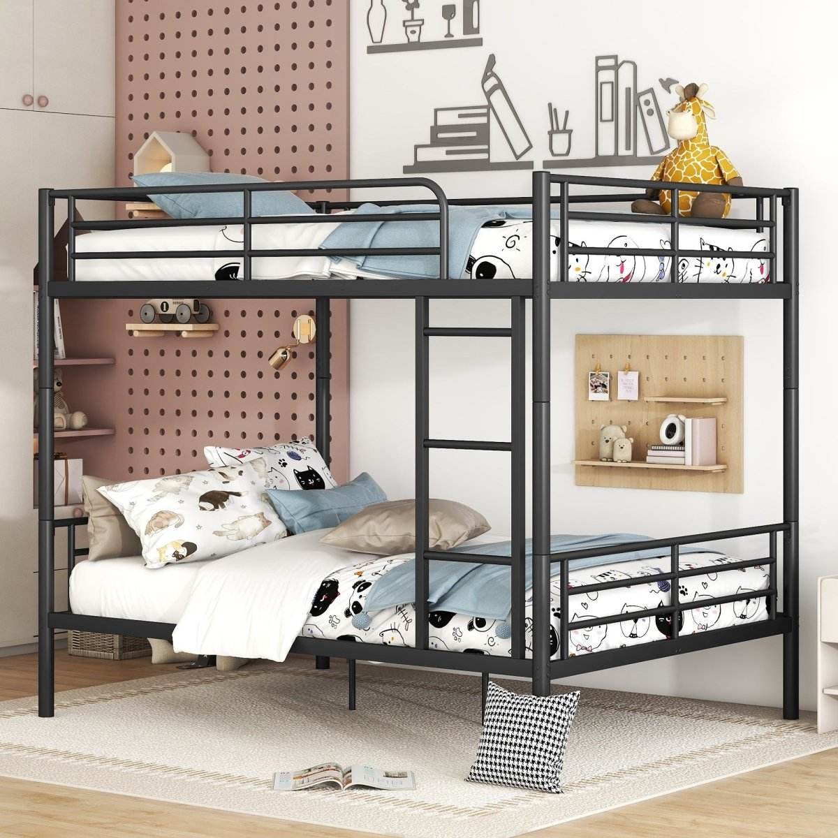 Full Over Full Iron Contemporary Metal Bunk Bed - Sleep Galleria