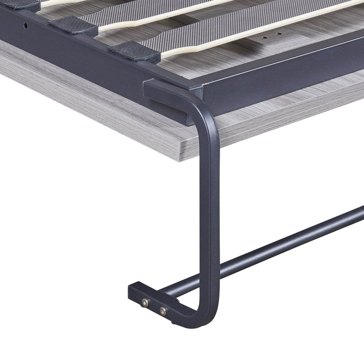 Full Size Gray Murphy Bed With Storage Drawers - Sleep Galleria