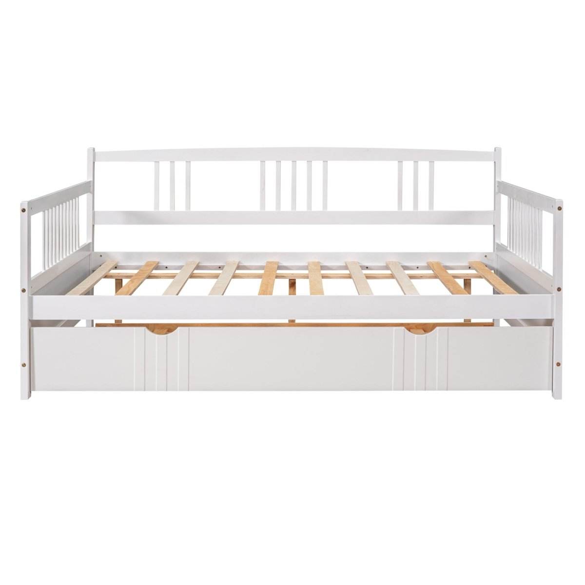 Full Size Solid Wood Daybed With Twin Trundle - Sleep Galleria