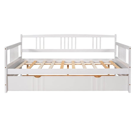 Full Size Solid Wood Daybed With Twin Trundle - Sleep Galleria