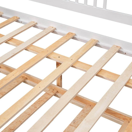 Full Size Solid Wood Daybed With Twin Trundle - Sleep Galleria