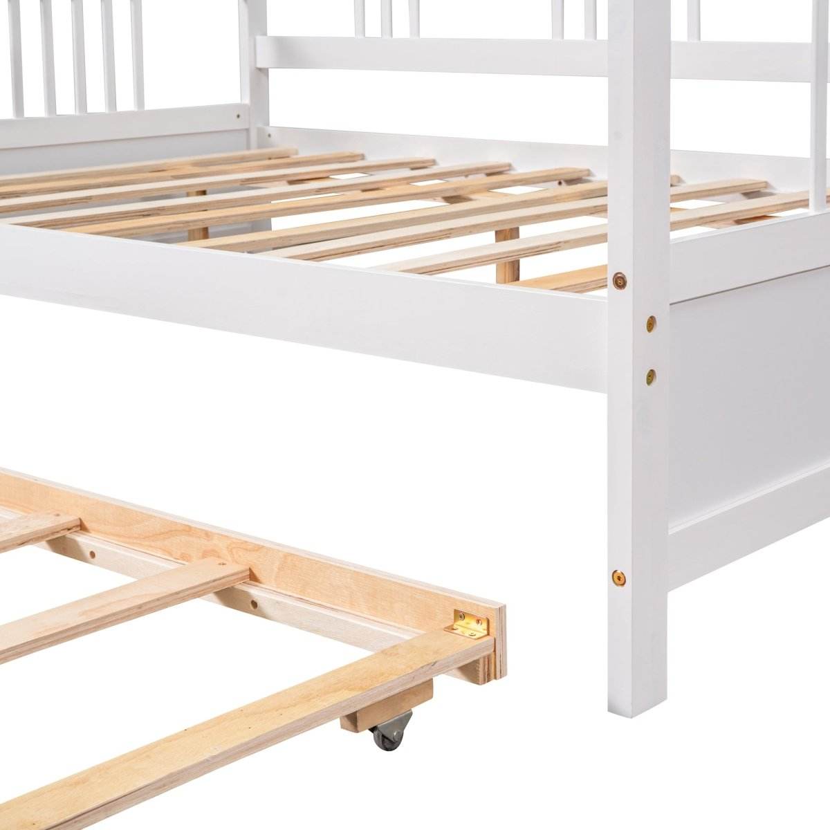 Full Size Solid Wood Daybed With Twin Trundle - Sleep Galleria