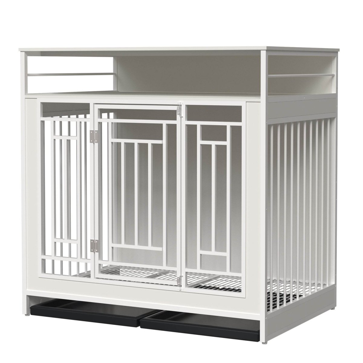 Heavy Duty Wooden Dog Crate Furniture With Storage - Sleep Galleria