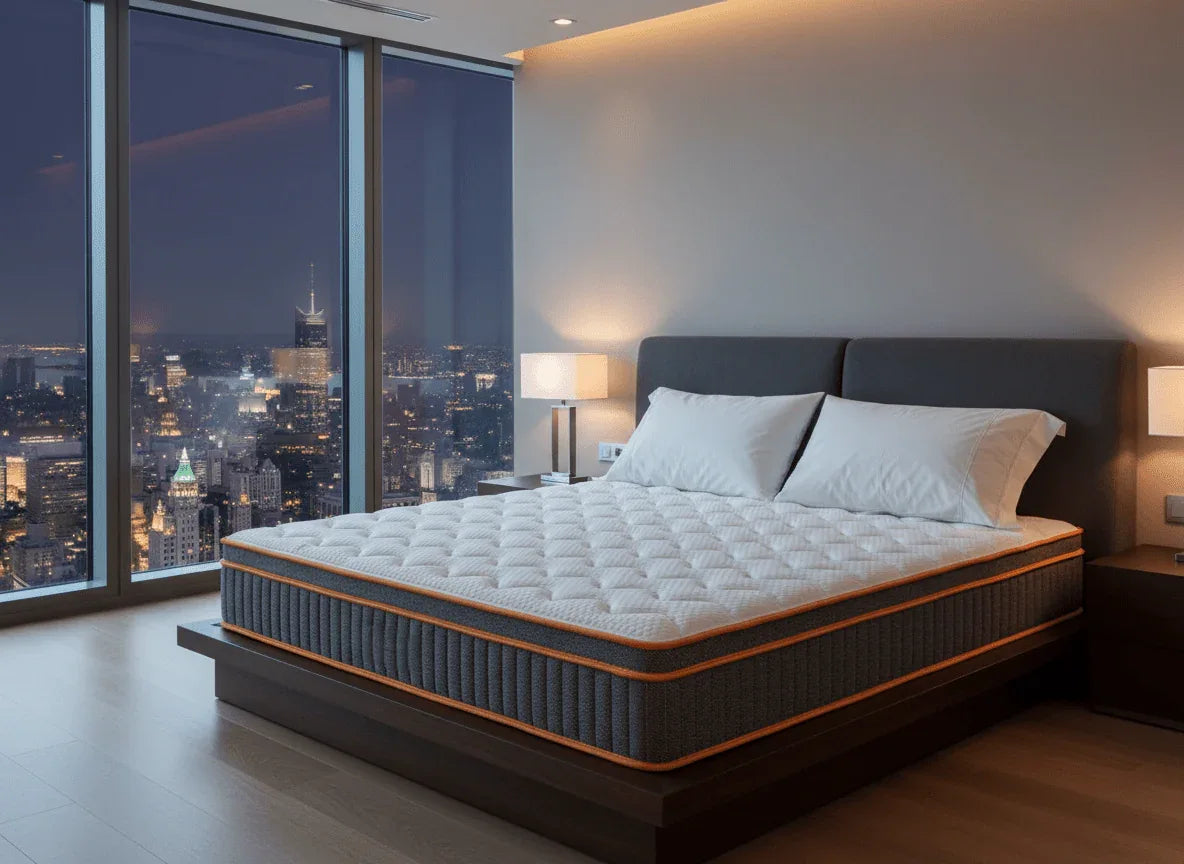 Medium 10-Inch Hybrid Full Mattress With Memory Foam - Omega Lifestyles