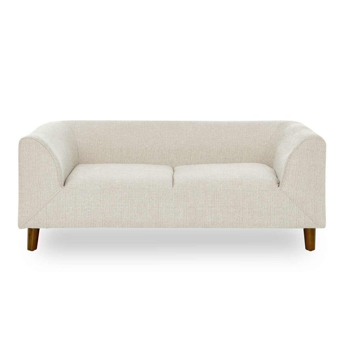 Modern Beige Linen Pet Sofa With Armrests Backrest - Veluna - Omega Lifestyles