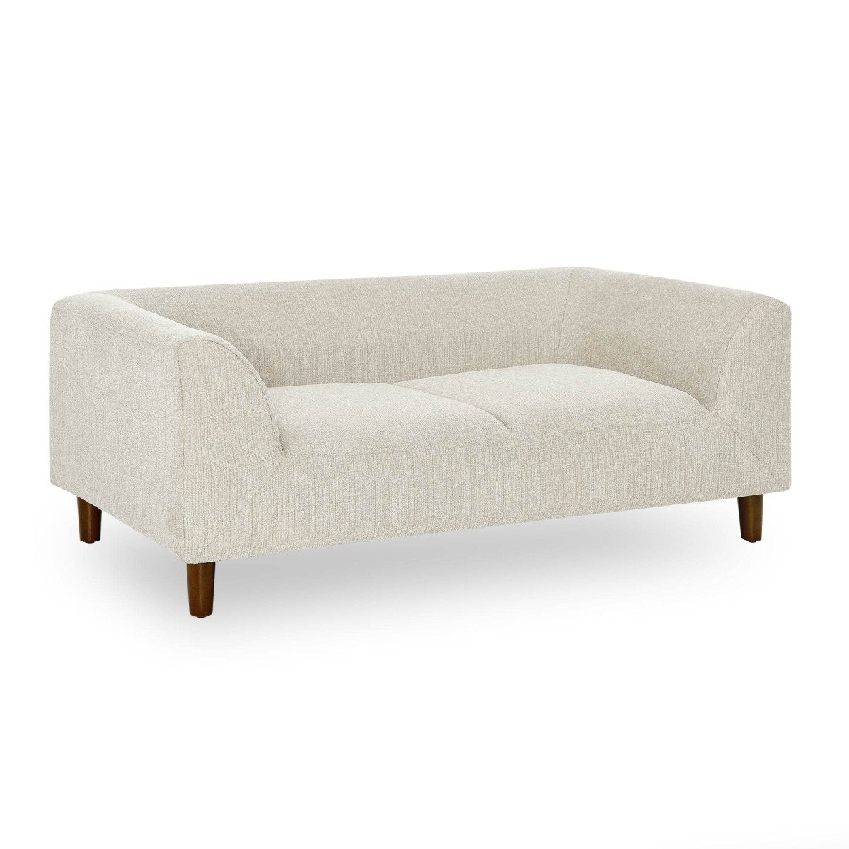 Modern Beige Linen Pet Sofa With Armrests Backrest - Veluna - Omega Lifestyles