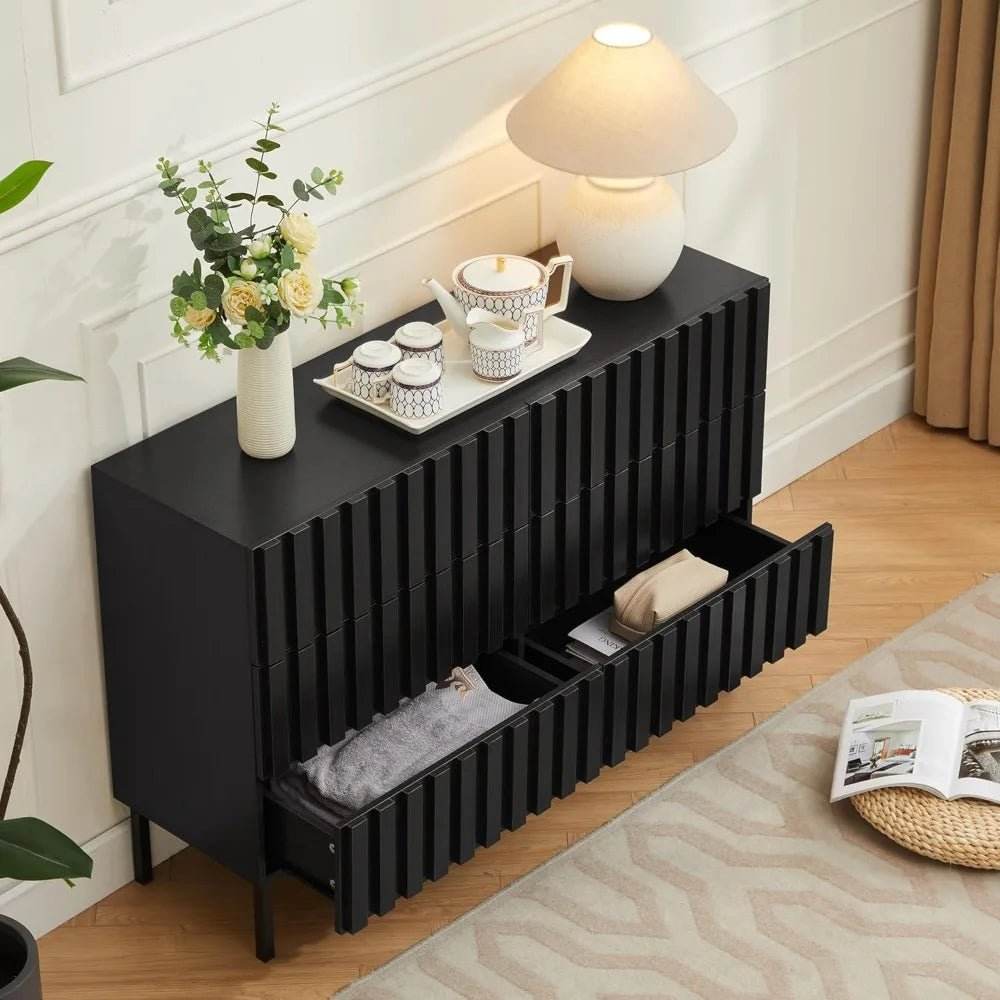 Modern Fluted Solid Wood Bedroom Furniture Set - Omega Lifestyles