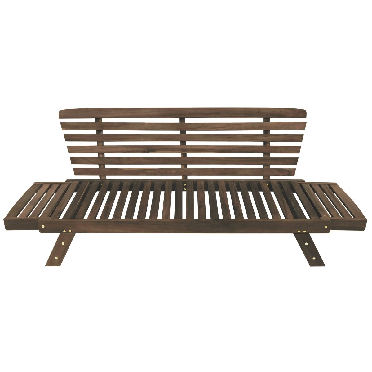 Outdoor Adjustable Acacia Wood Patio Daybed With Cushions - Sleep Galleria