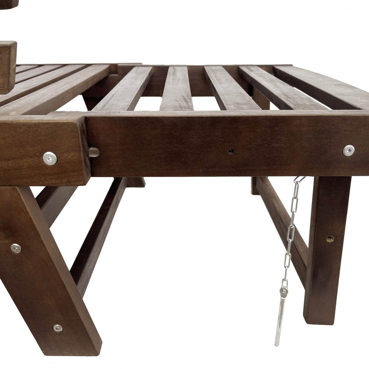 Outdoor Adjustable Acacia Wood Patio Daybed With Cushions - Sleep Galleria