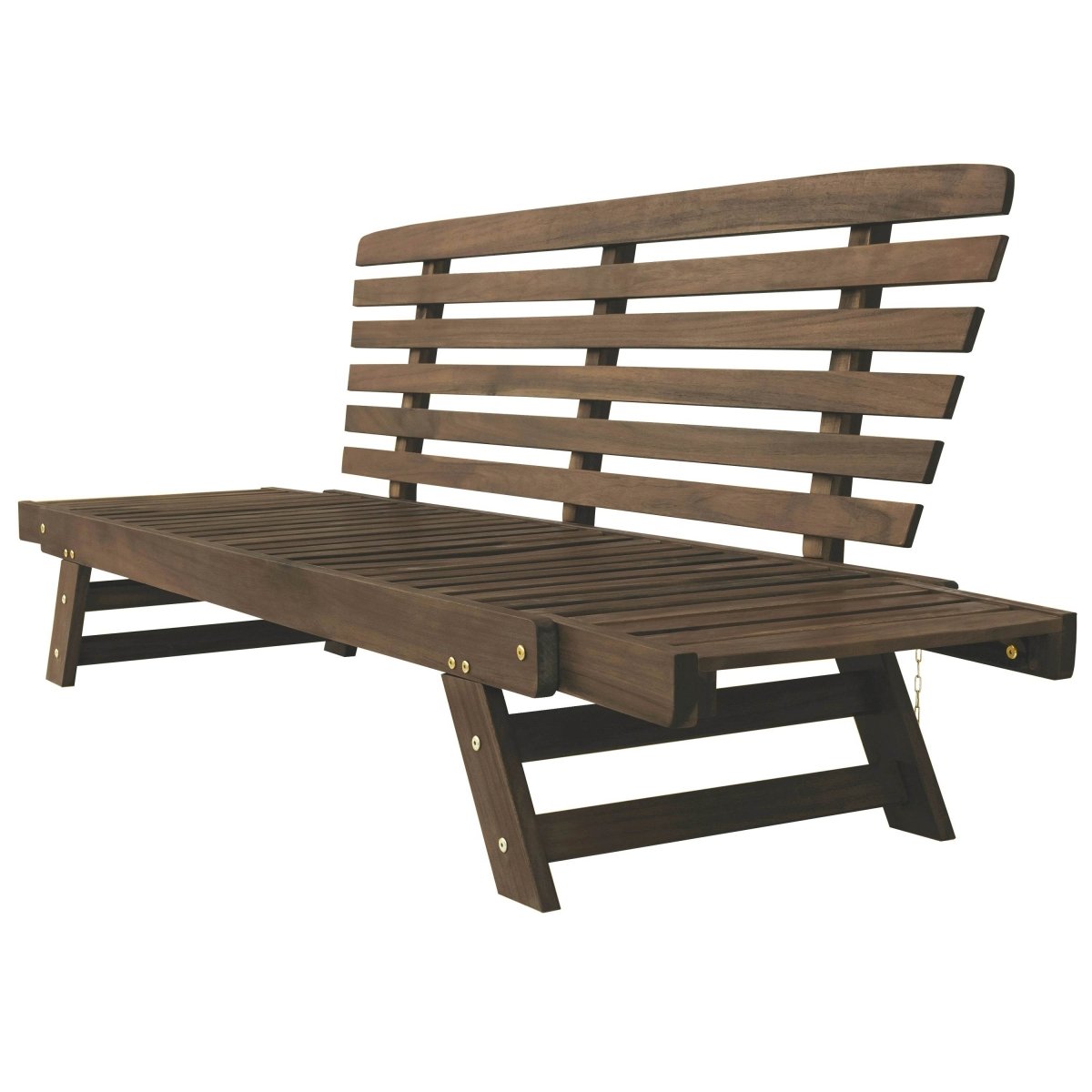 Outdoor Adjustable Acacia Wood Patio Daybed With Cushions - Sleep Galleria