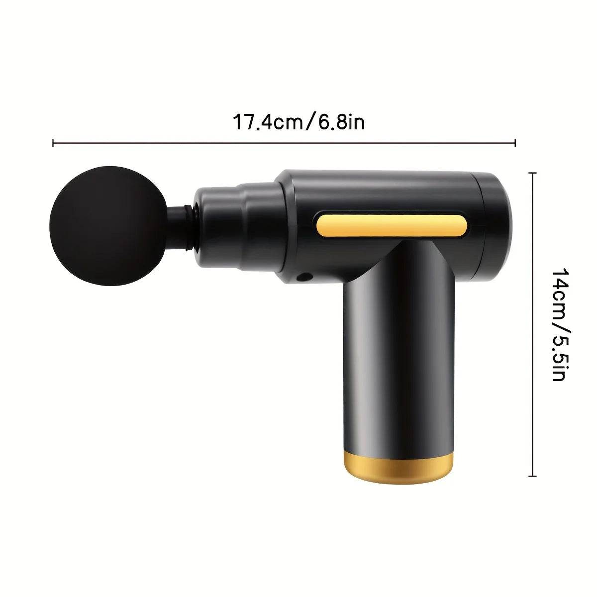 Portable Digital Fascia Gun with LED Display and Six-Speed Settings - Sleep Galleria