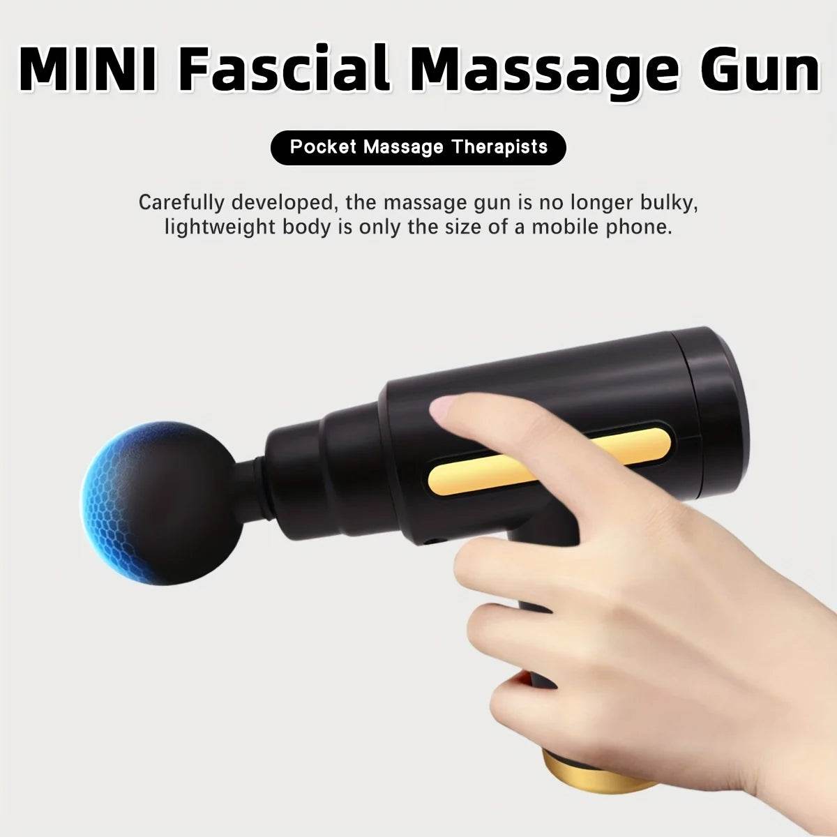 Portable Digital Fascia Gun with LED Display and Six-Speed Settings - Sleep Galleria